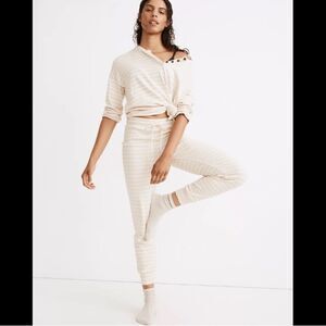 NWT! Madewell MWL slim breeze joggers in adee  stripe